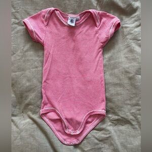 Red Striped Baby Onesie